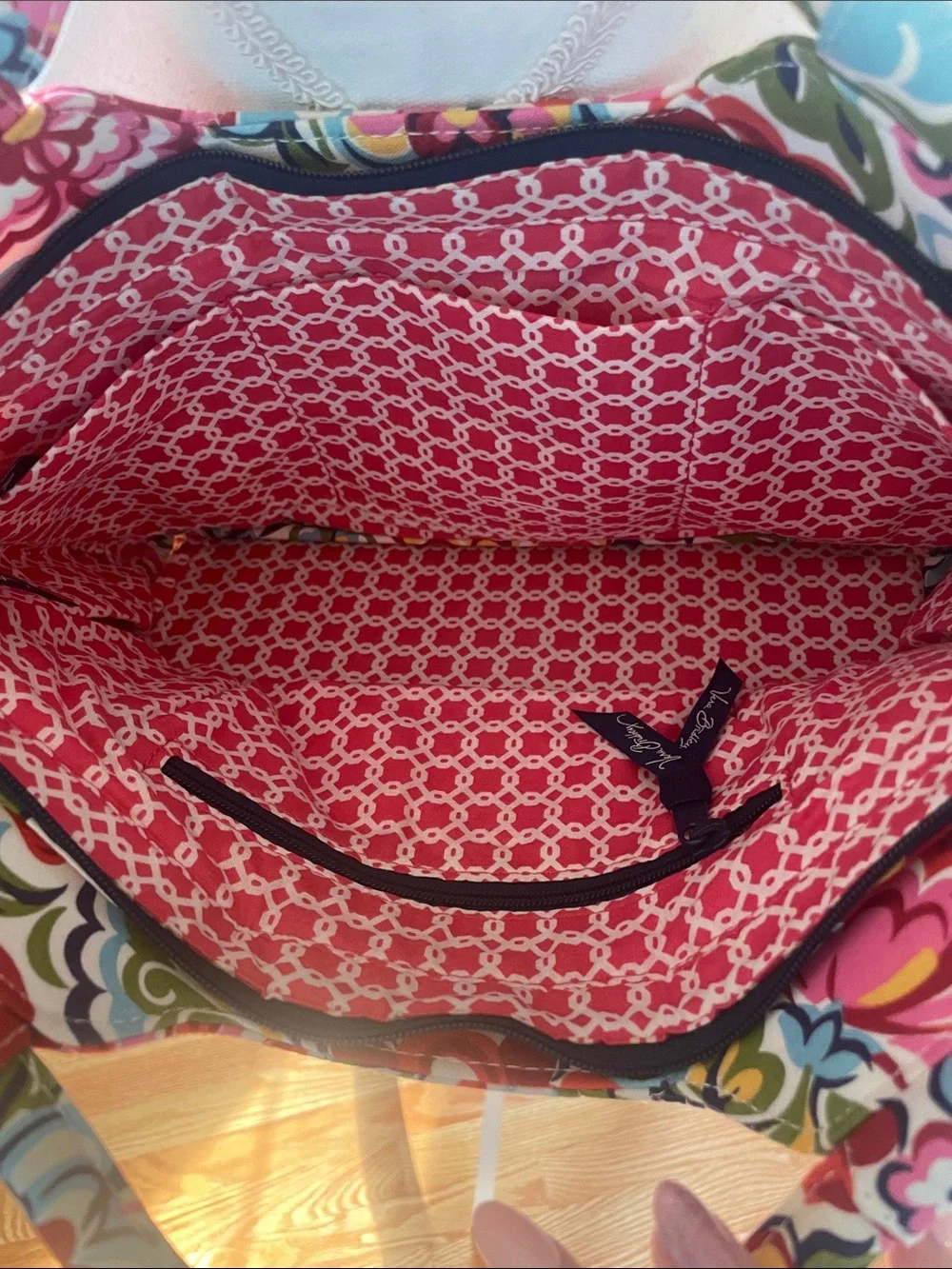 Vera Bradley Floral Hope Gabby Garden Quilted Tote Bag -